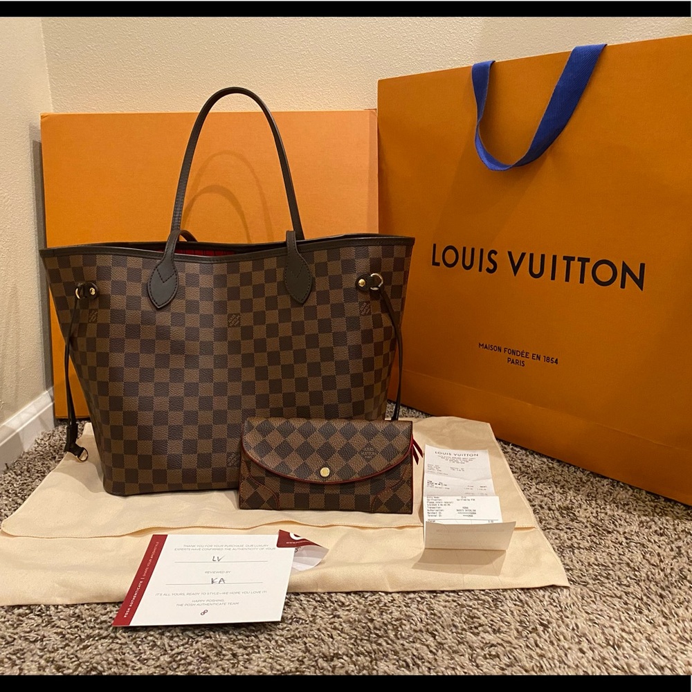 Louis Vuitton Neverfull mm & Wallet